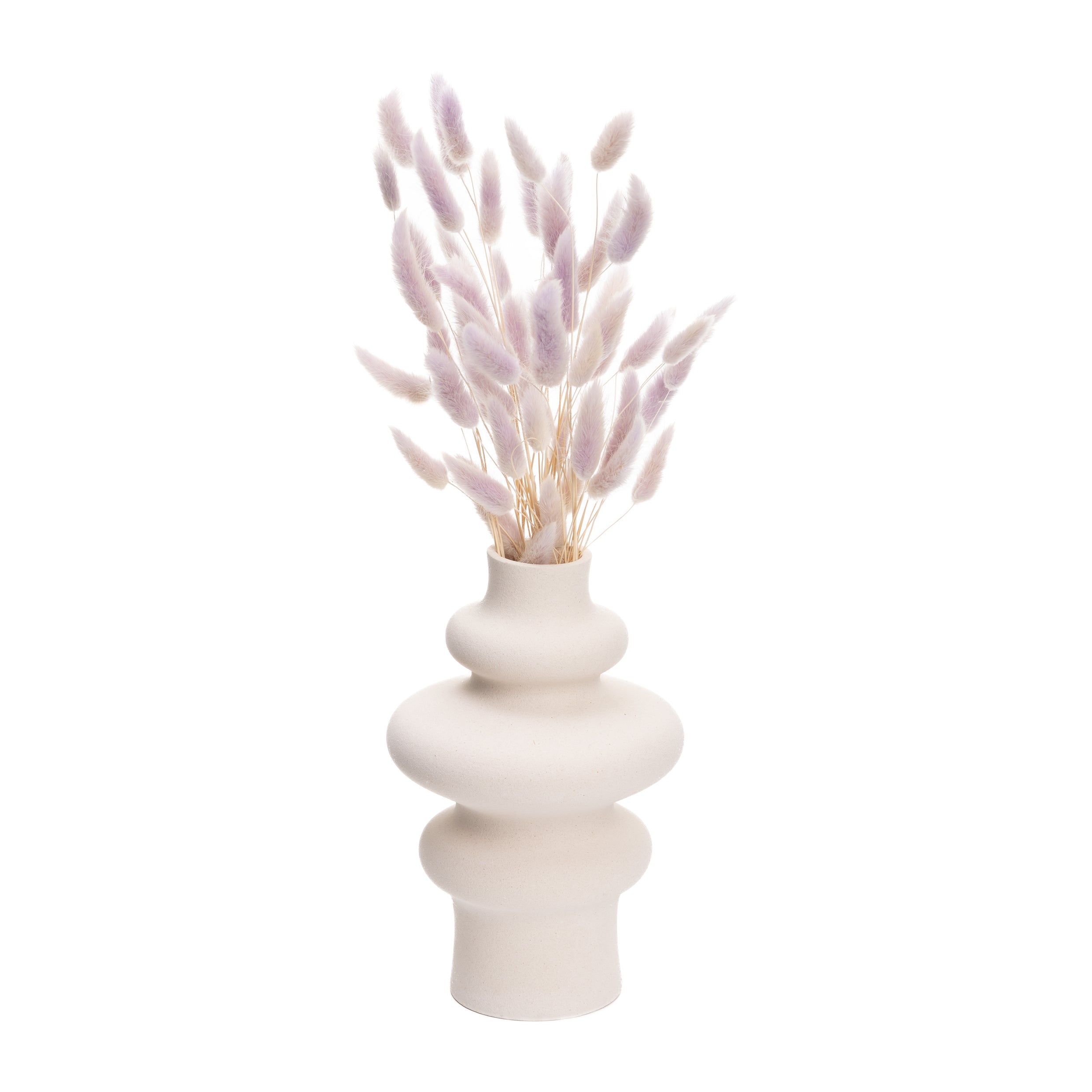 QUVIO Vaas - Keramisch - 21 cm - Beige