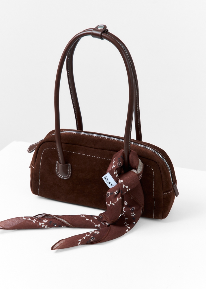 Lara sjaal choco bruin