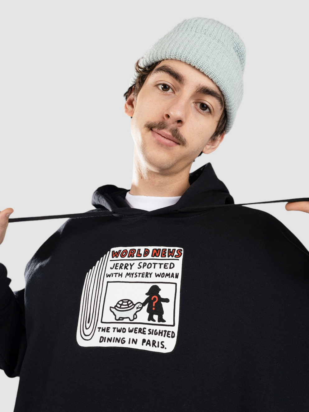 A.LAB World News Hoodie black
