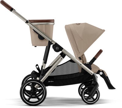 Cybex GAZELLE S Tvillingvogn, Almond Beige/Taupe