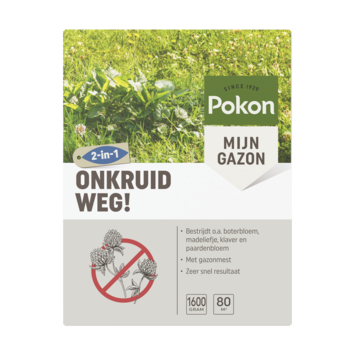 Pokon onkruid weg! 1,6 kg voor 80 m²