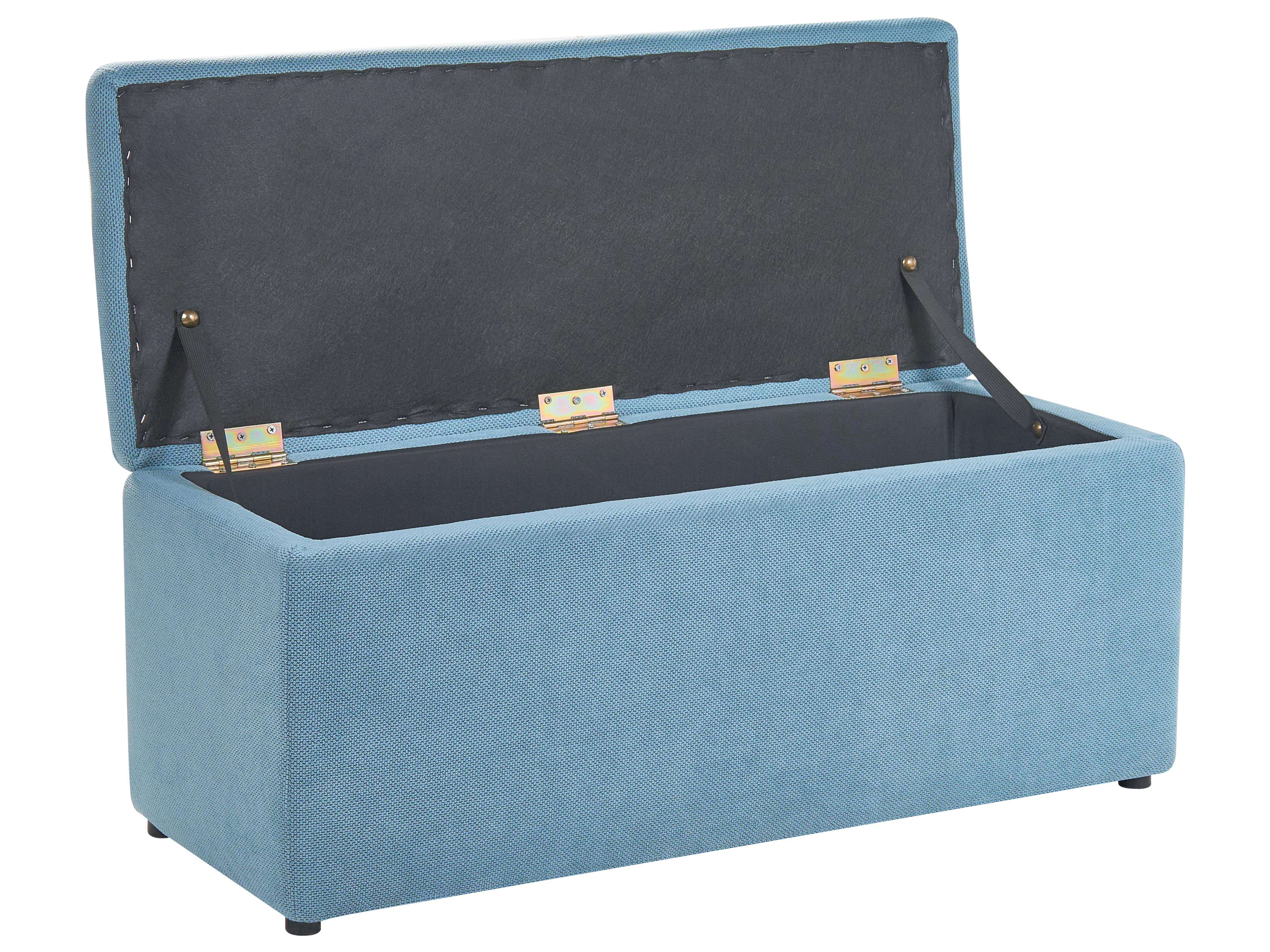 Opbergpoef OREM Stof 100 cm 40 cm Blauw