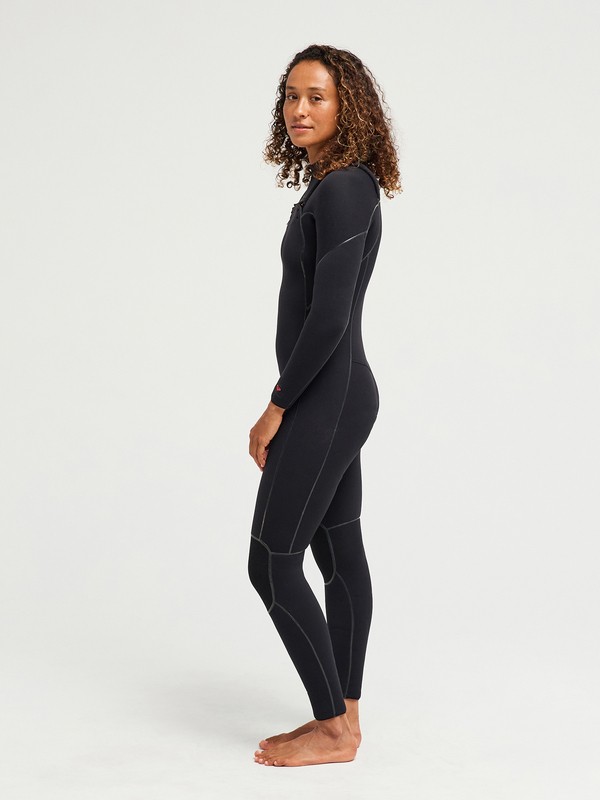 4/3 Elite Xtra Warm Combinaison de surf zip poitrine Noir Femme