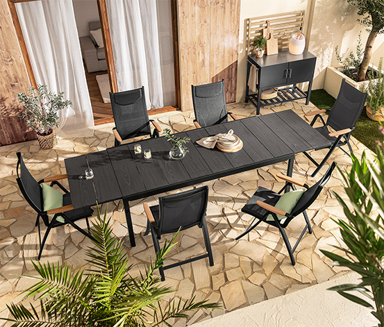 Ausziehtisch mit Duraboard®-Tischplatte