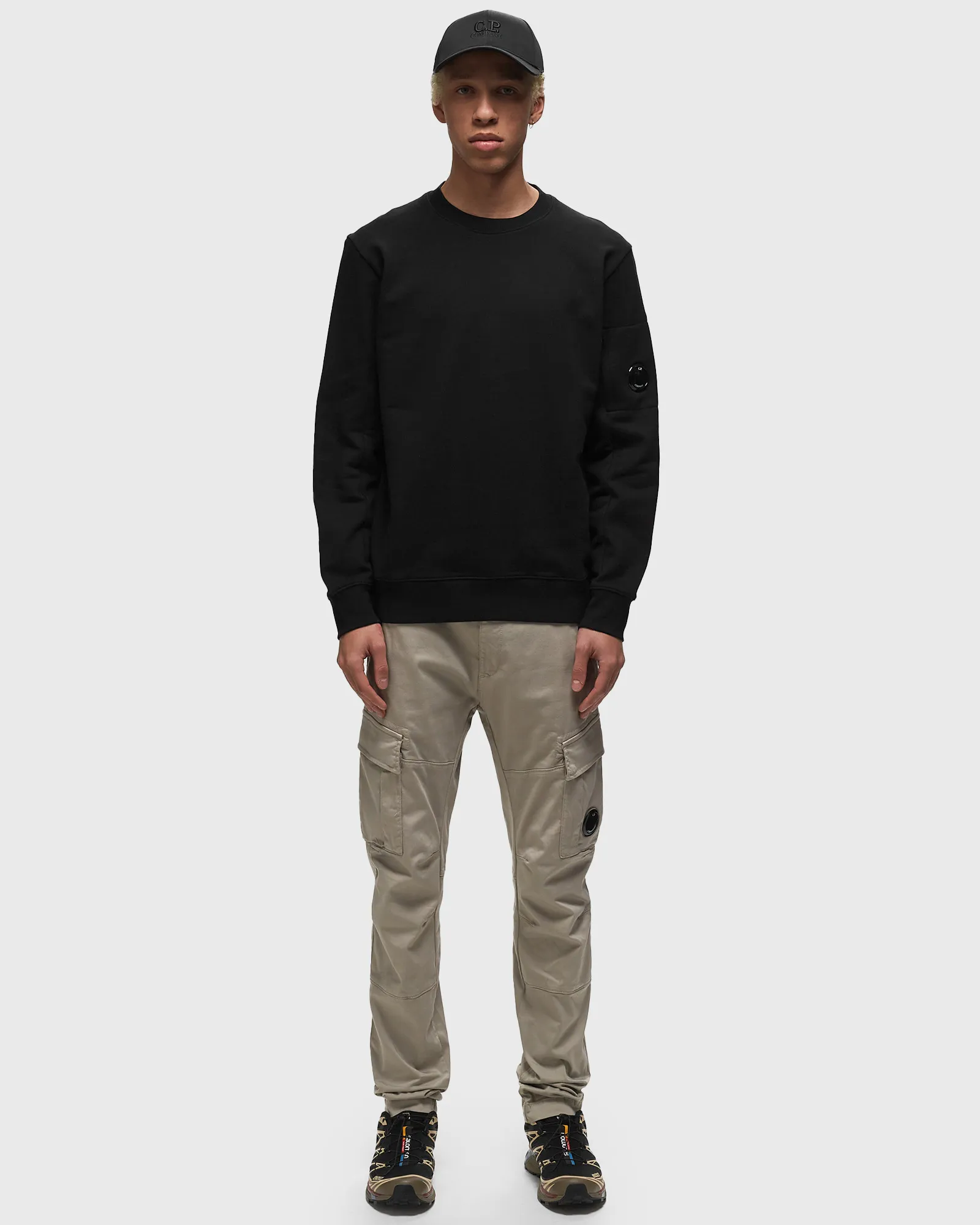 C.P. Company DIAGONAL RAISED FLEECE SWEATSHIRTS - CREWNECK
