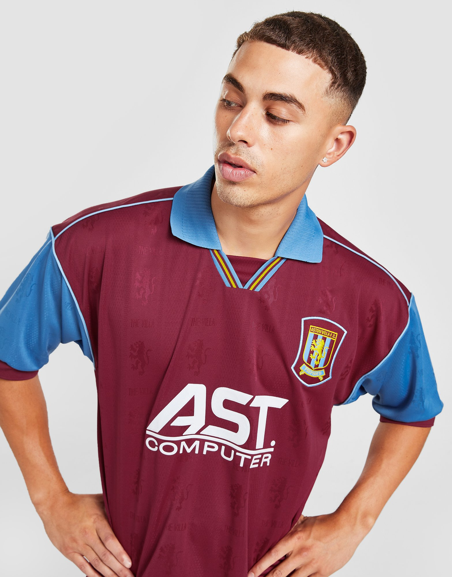 Score Draw Maillot Aston Villa FC '96 Rétro Match Domicile