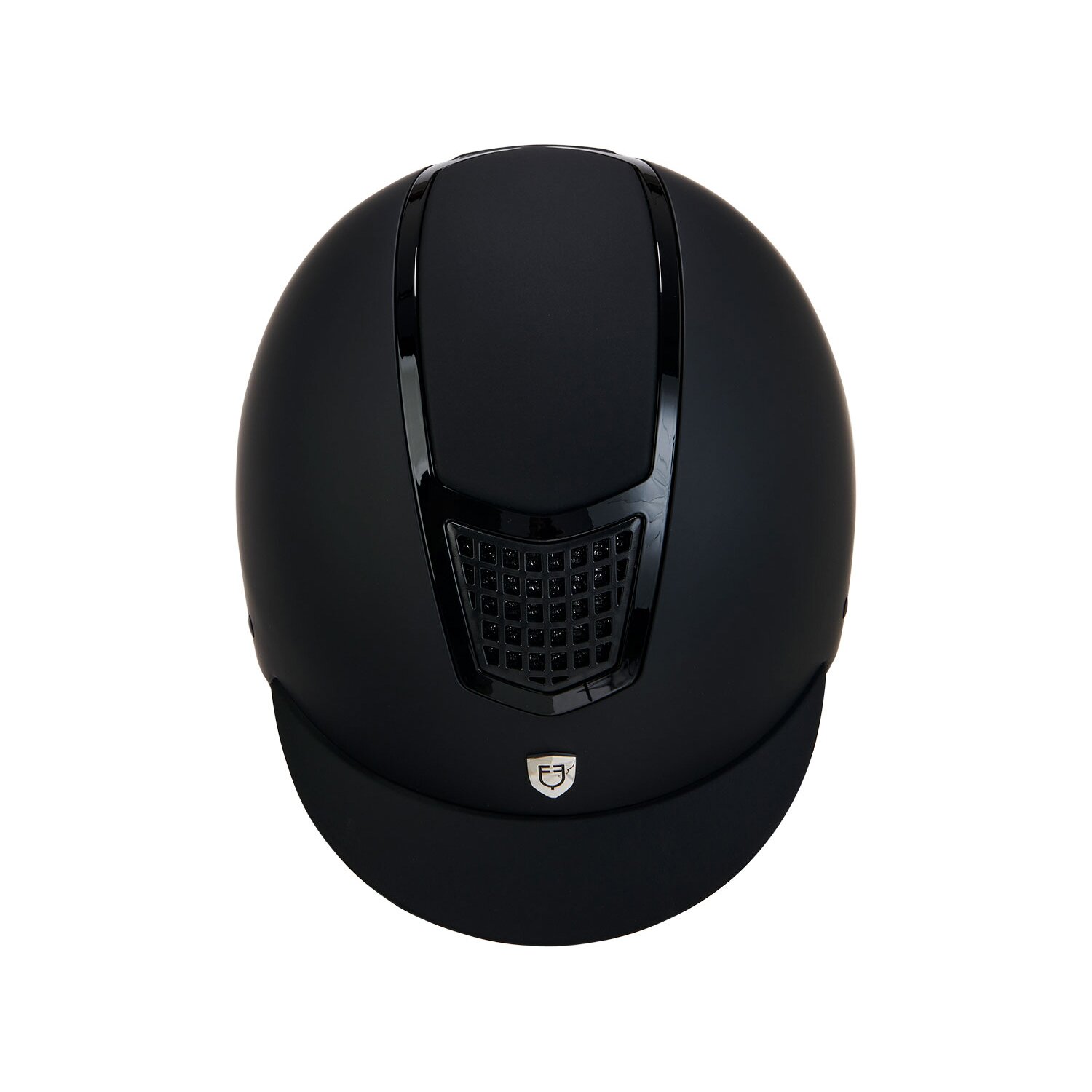 EQUESTRO Reithelm Eclipse Plain Matt  - black/black