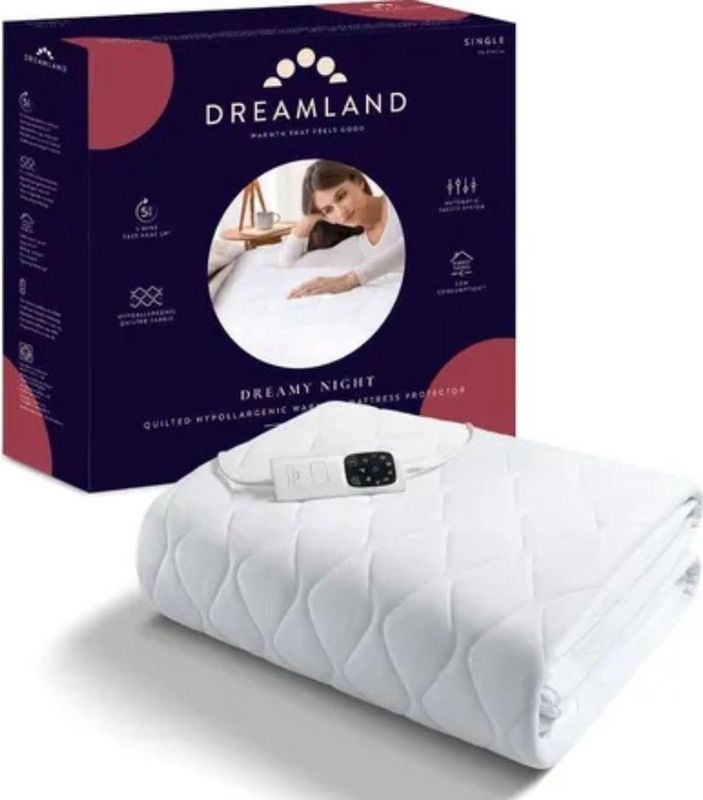 DREAMLAND - Intelliheat - Onderdeken - Eenpersoons - Thermisch - Elastische Hoeken