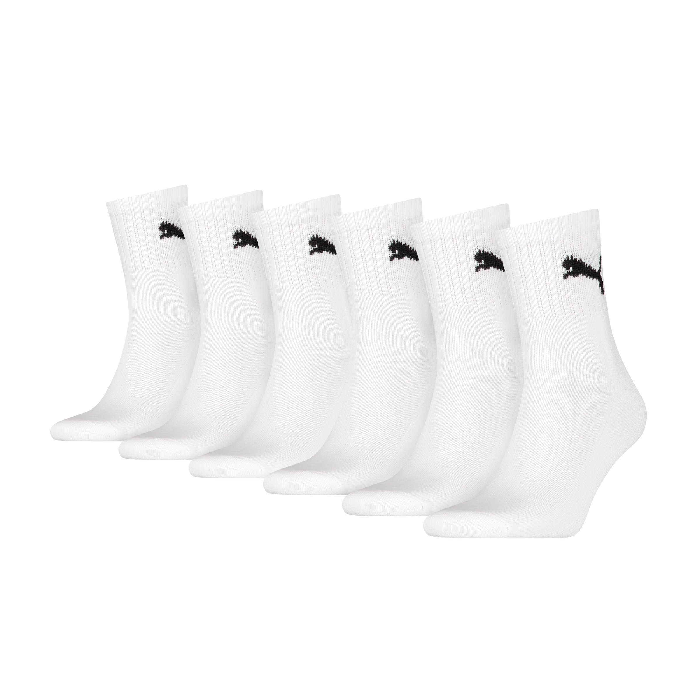 PUMA Socken »PUMA SHORT CREW 6P UNISEX ECOM« 6 Paar,  Gepolsterte Sohle für Stossdämpfung und zusätzlichen Komfort