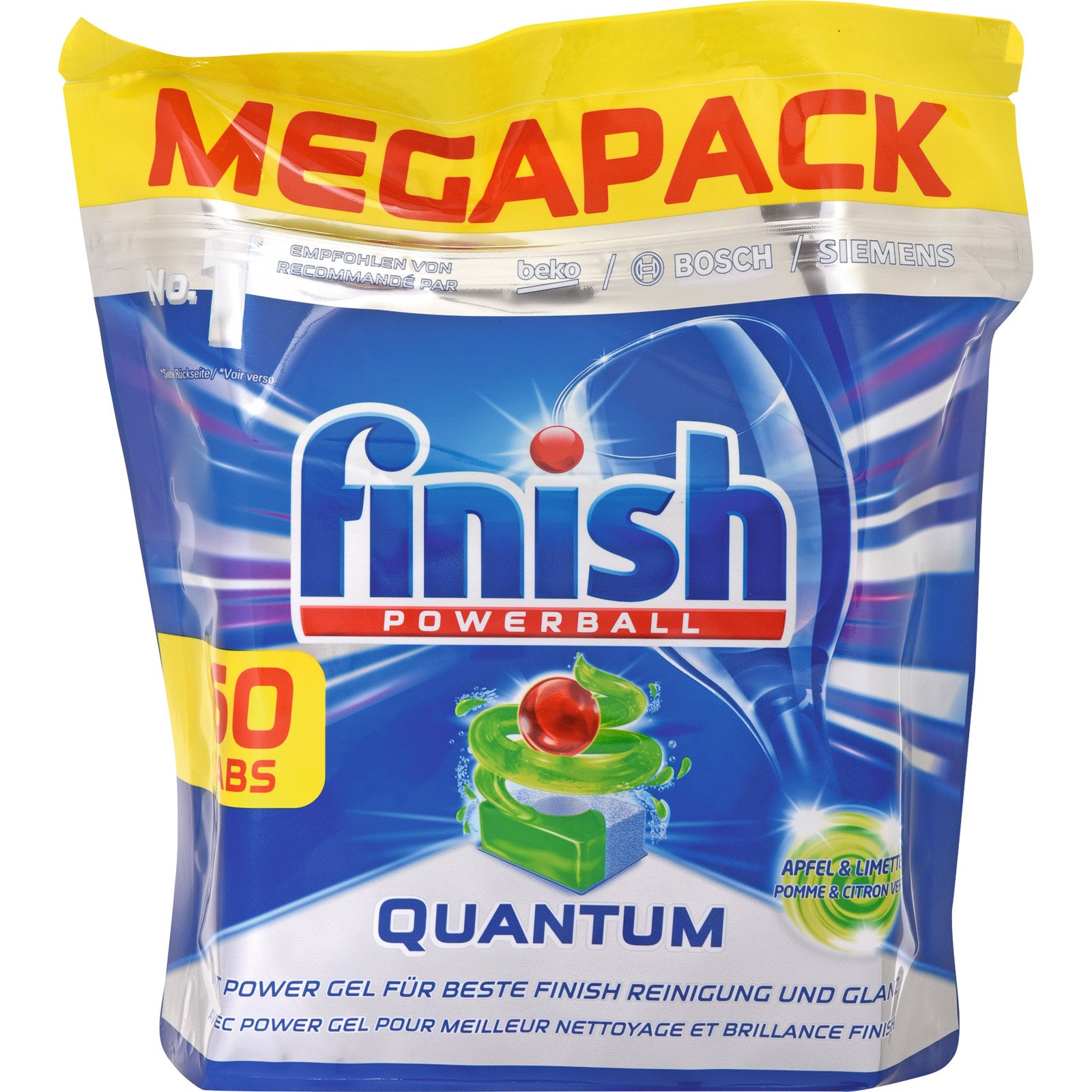 Finish Powerball Quantum Apfel & Limette MEGAPACK 60 Tabs