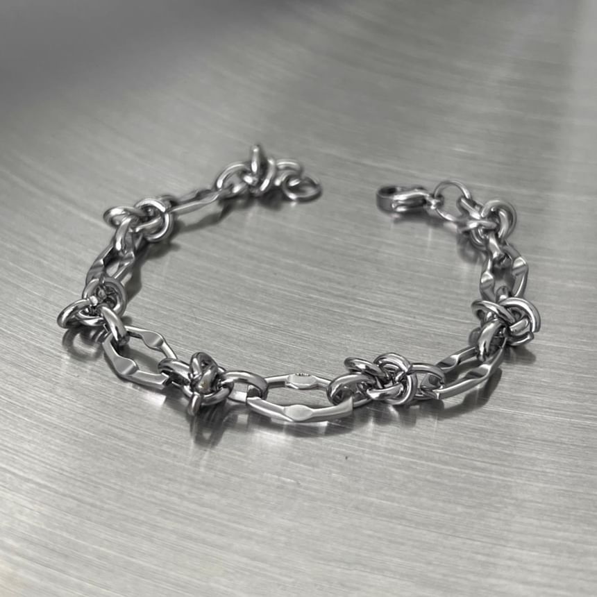Lilafey - Stalen kettingarmband