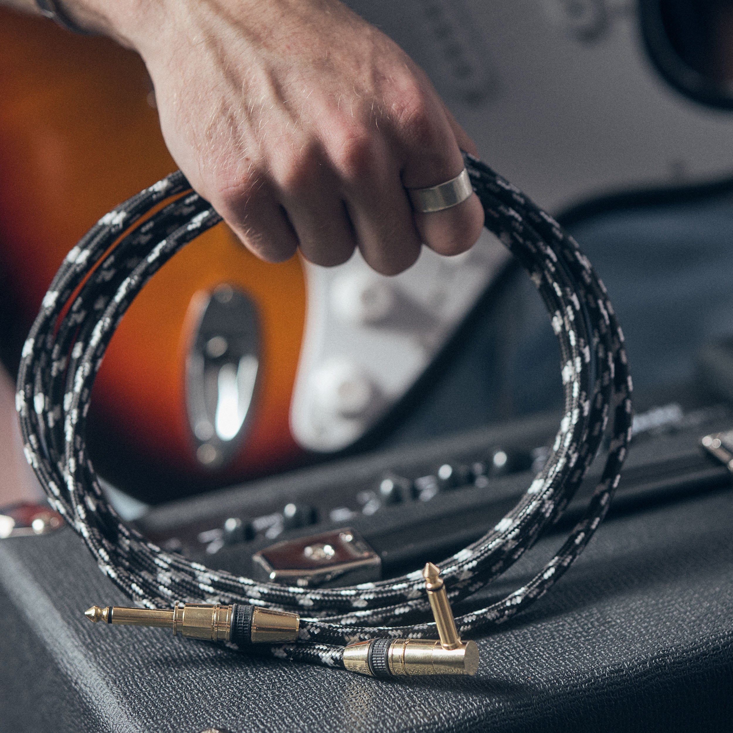 Devine GIT3 PRO gitaarkabel mono jack-jack haaks 3 meter