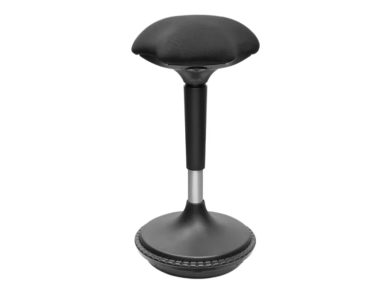 LogiLink EO0011, Polstret sæde, Sort, Stof, Metal, Sort, 24 cm