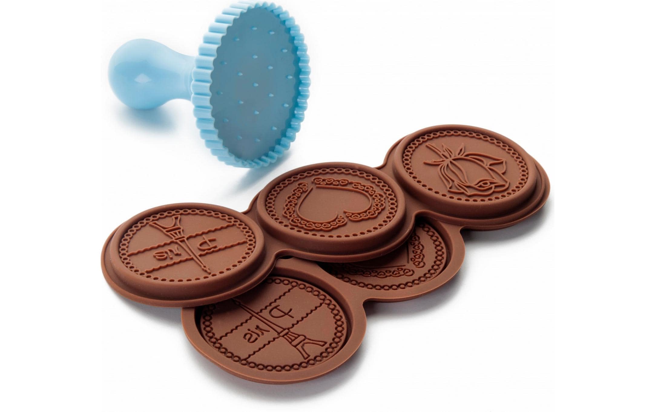 Ausstechform »Ibili Petits beurre rund 7 cm« Kunststoff
