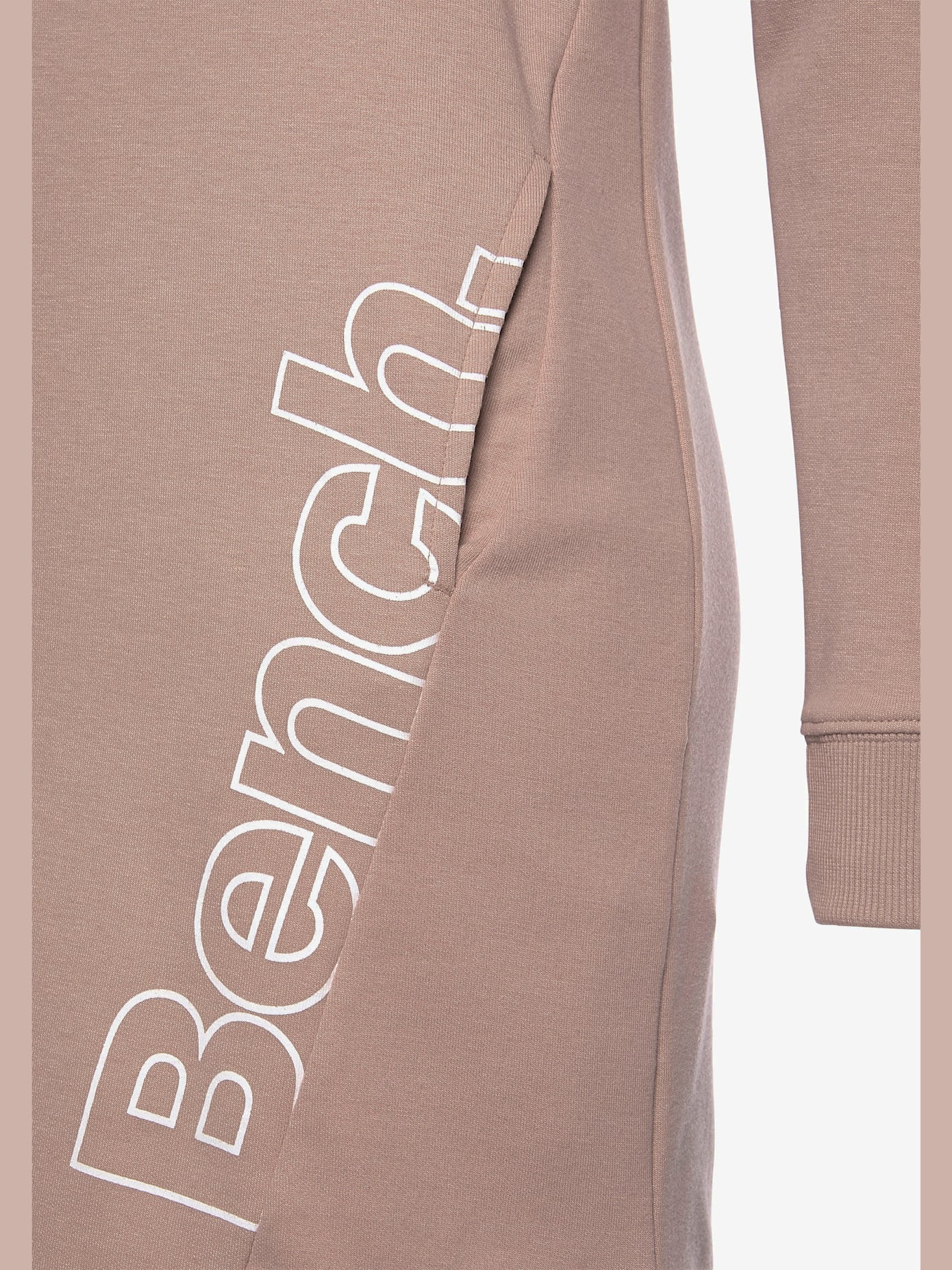 Robe en matière sweat robe d'intérieur sportive avec grand imprimé logo