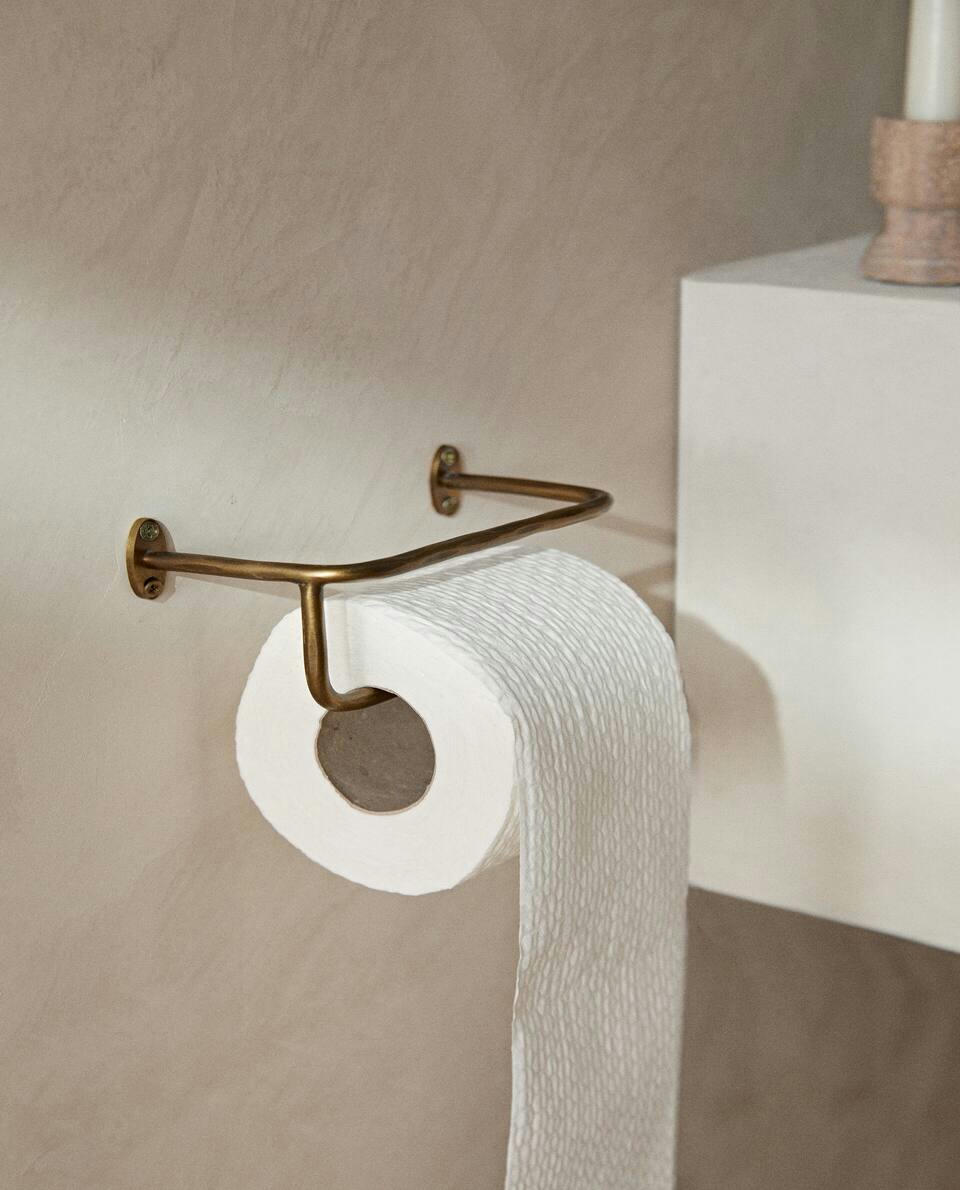 SUPORTE DE PAPEL HIGIÊNICO DOURADO