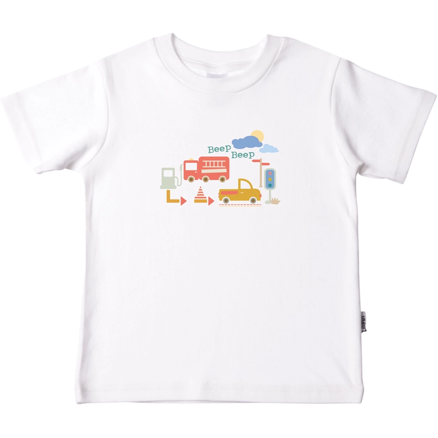 Liliput T-Shirt Auto weiß