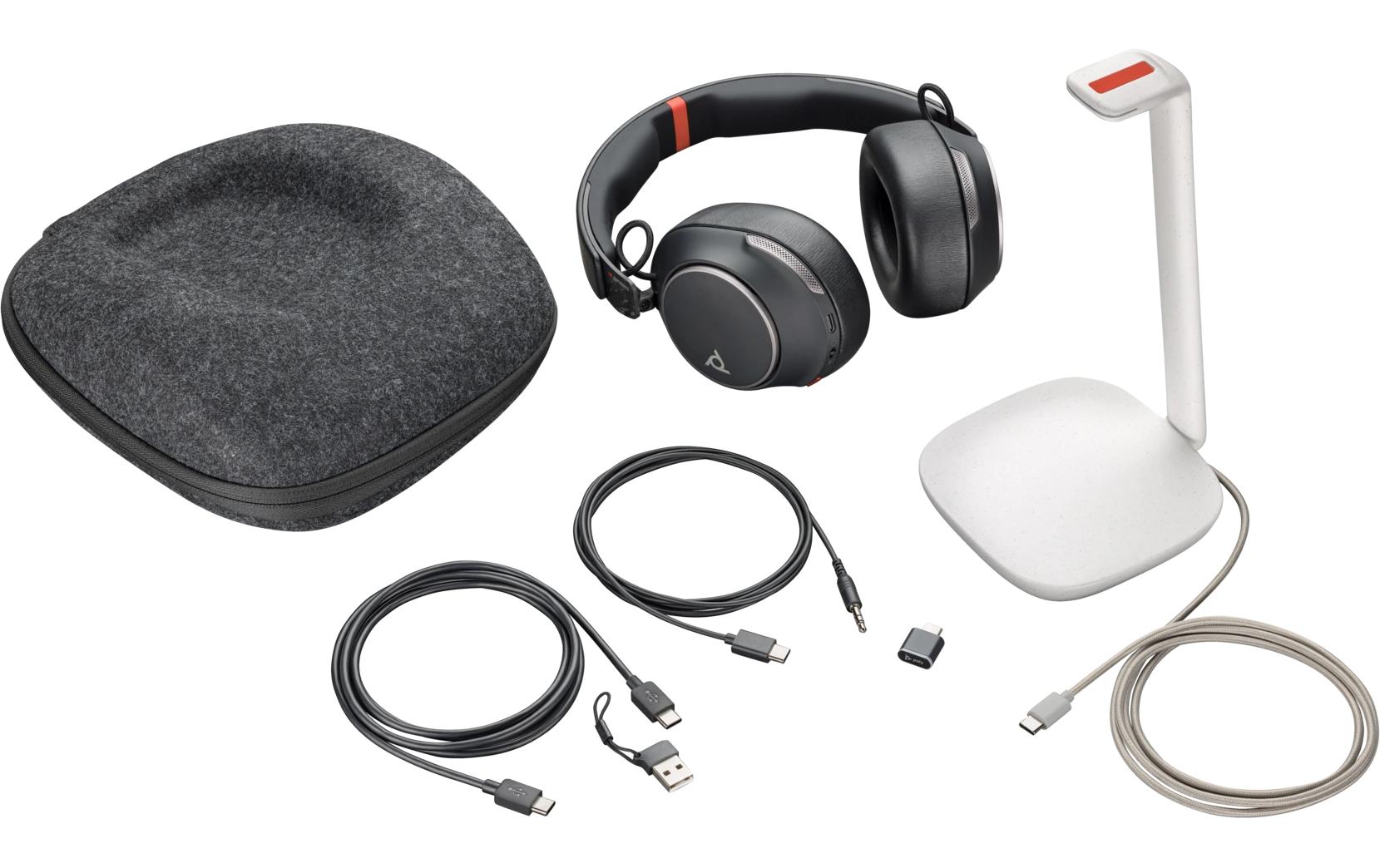 Headset Poly Voyager Surround 85 UC<br>Bluetooth-Headset mit adaptiver ANC und kabellosem Aufladen