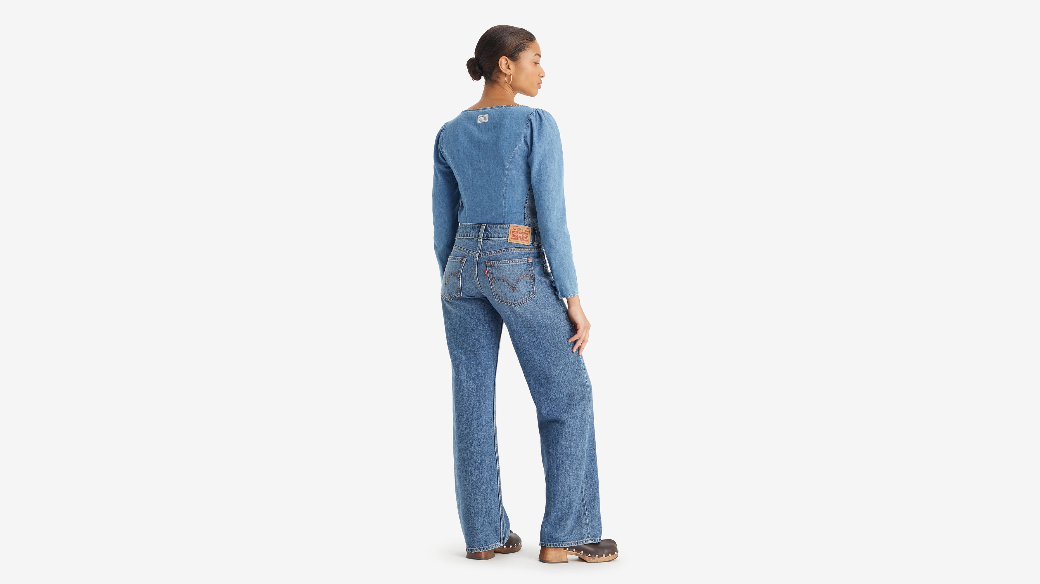 Jean taille très basse - It'S A Vibe - Bleu