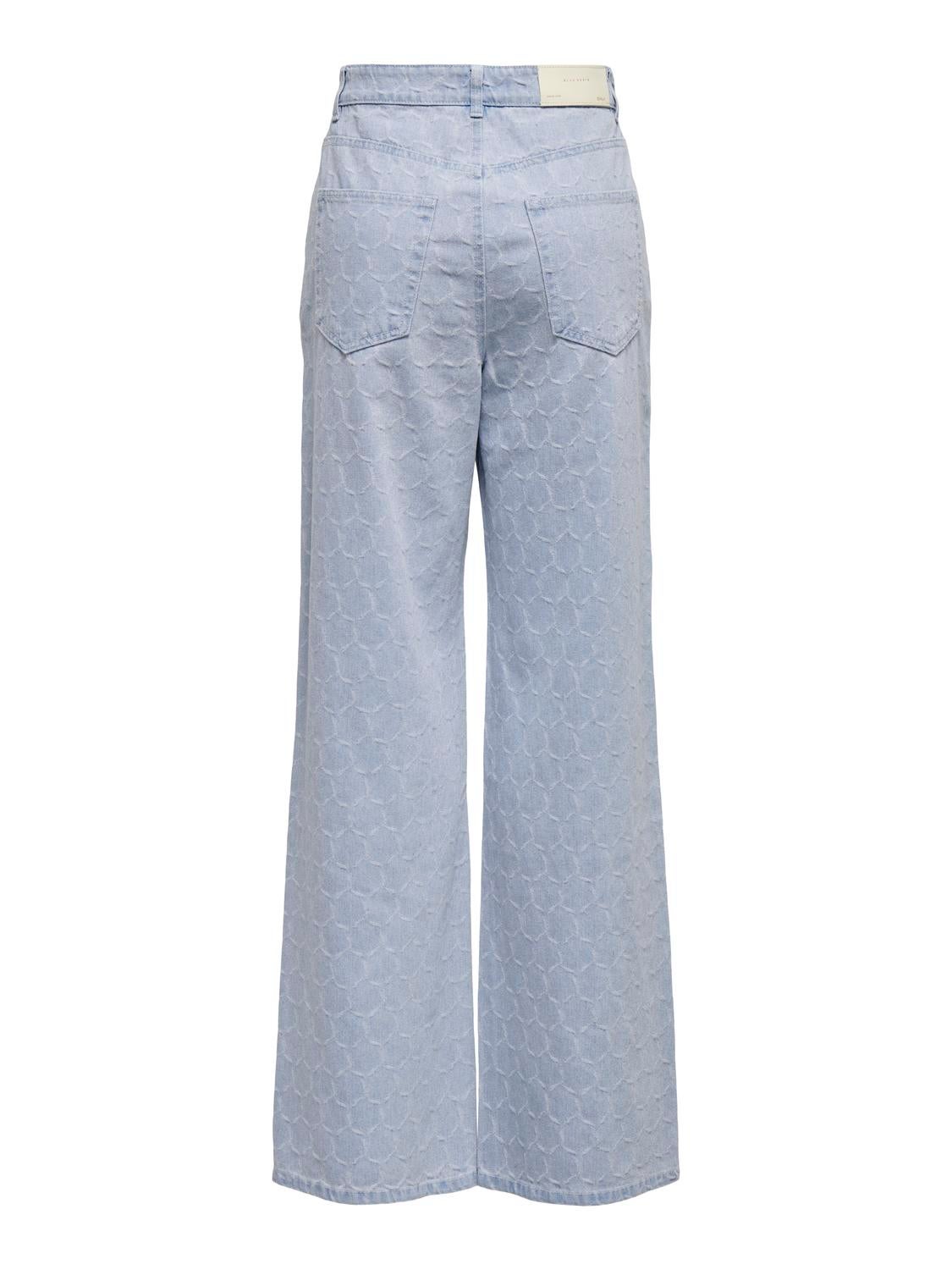 ONLHOPE-ELIZA Weiter Beinschnitt Jeans Light Blue Denim