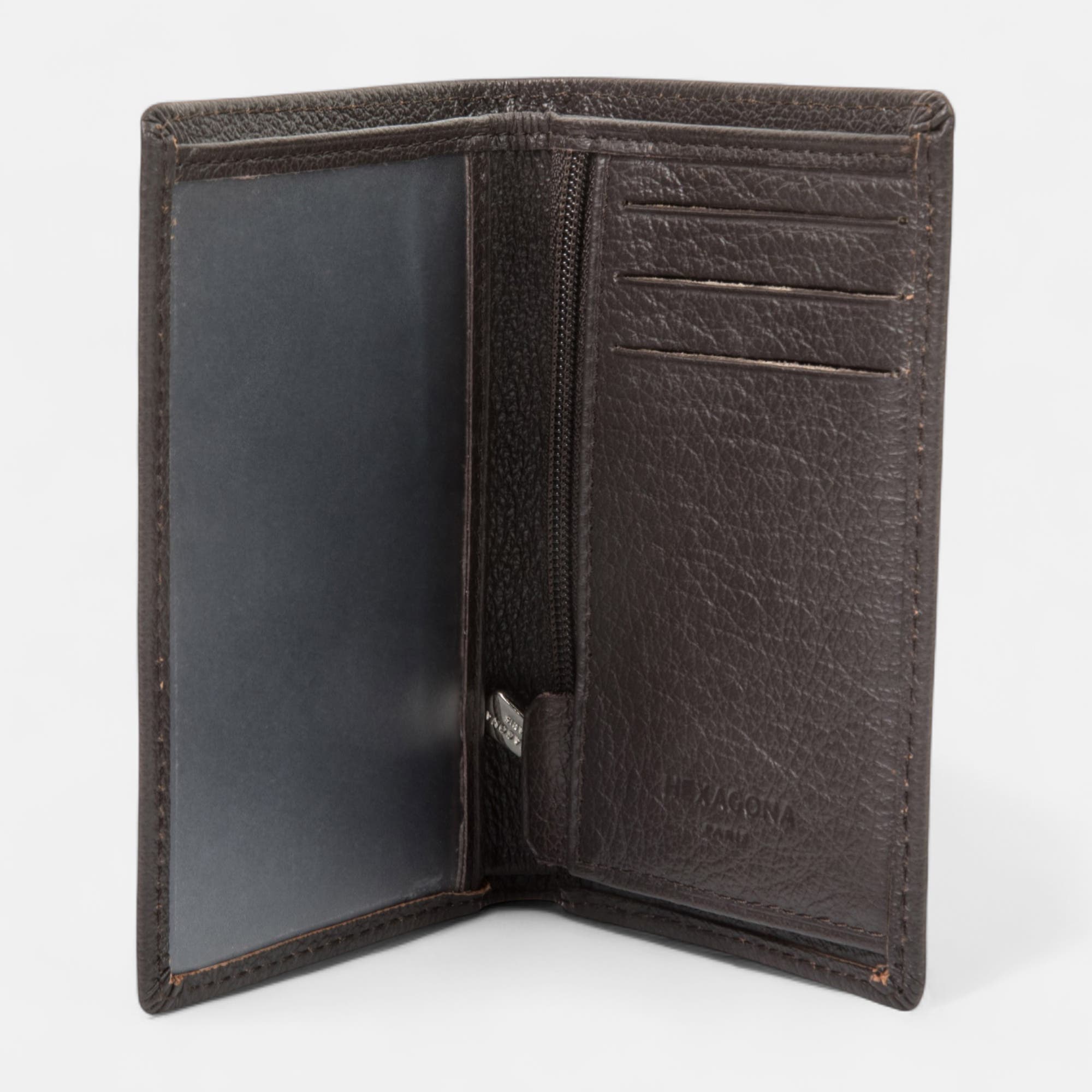 Petite maroquinerie en cuir marron