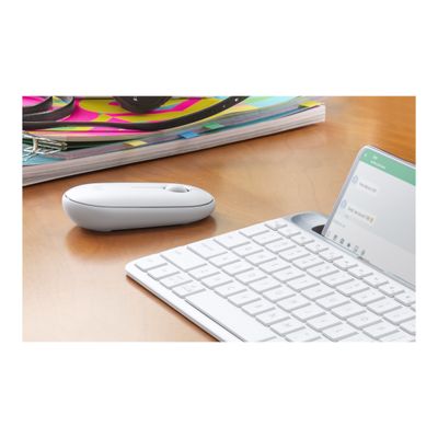 Logitech Pebble M350 - souris sans fil silencieuse - blanc cassé