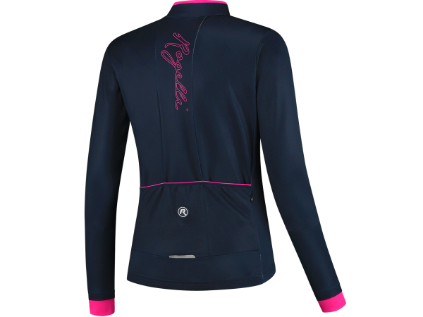 Rogelli Essential LS Lady Cykeltrøje, Blue/Pink