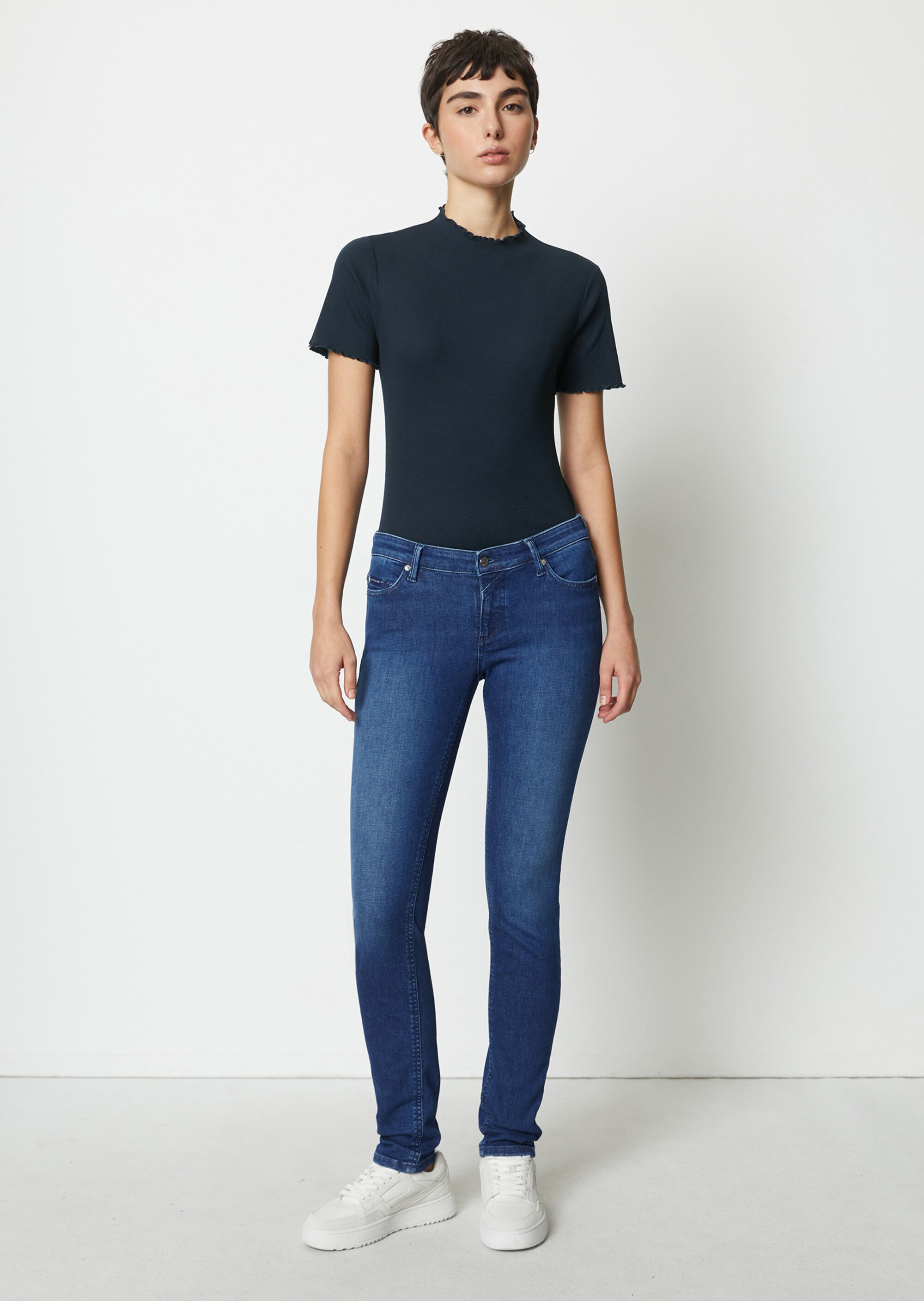 Jeans Modell SIV skinny low waistaus stretchigem Organic Cotton-Mix