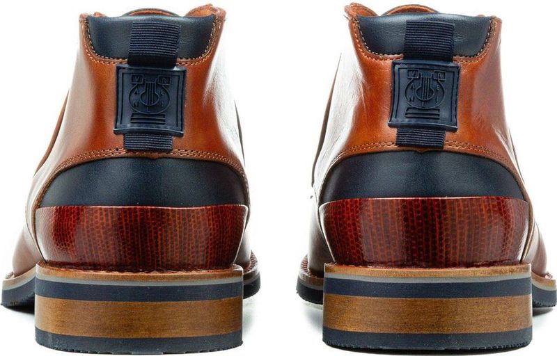 Van Lier - Heren - Veterboots - Cognac - Leer
