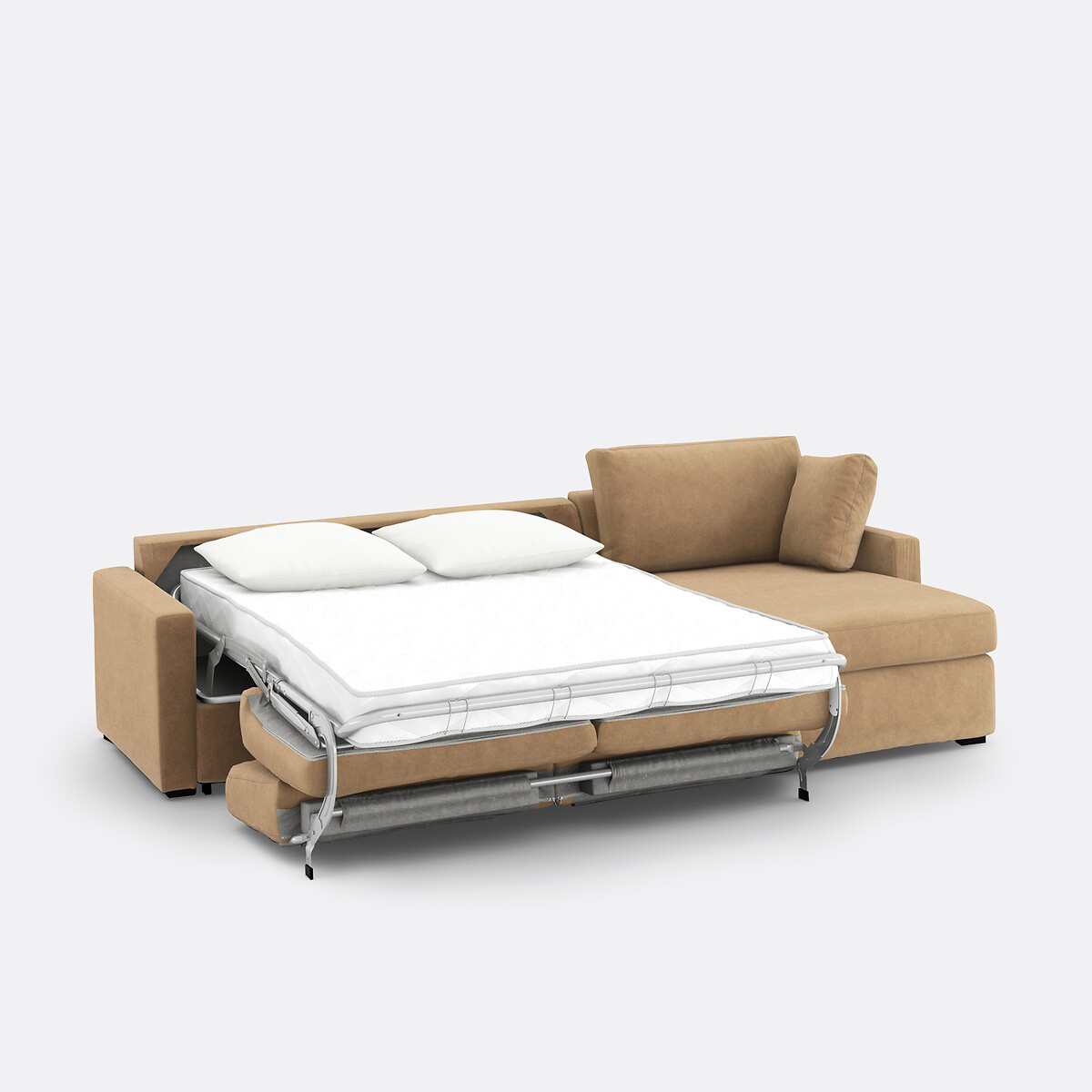 LA REDOUTE INTERIEURS<br>Sofá-cama de canto em veludo de espuma premium HR Timor