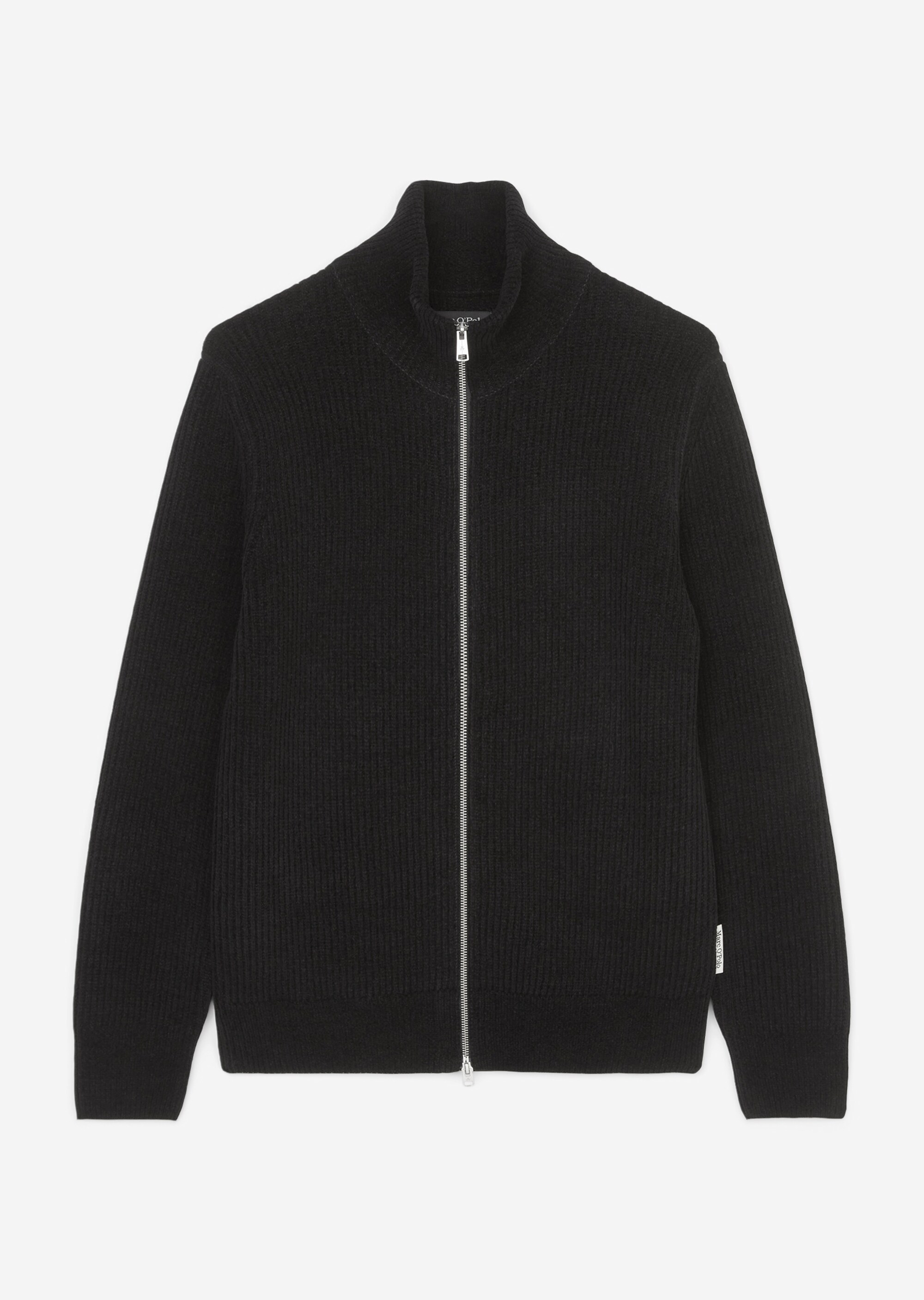 Zip-Cardigan relaxed aus softem Organic Cotton-Chenille