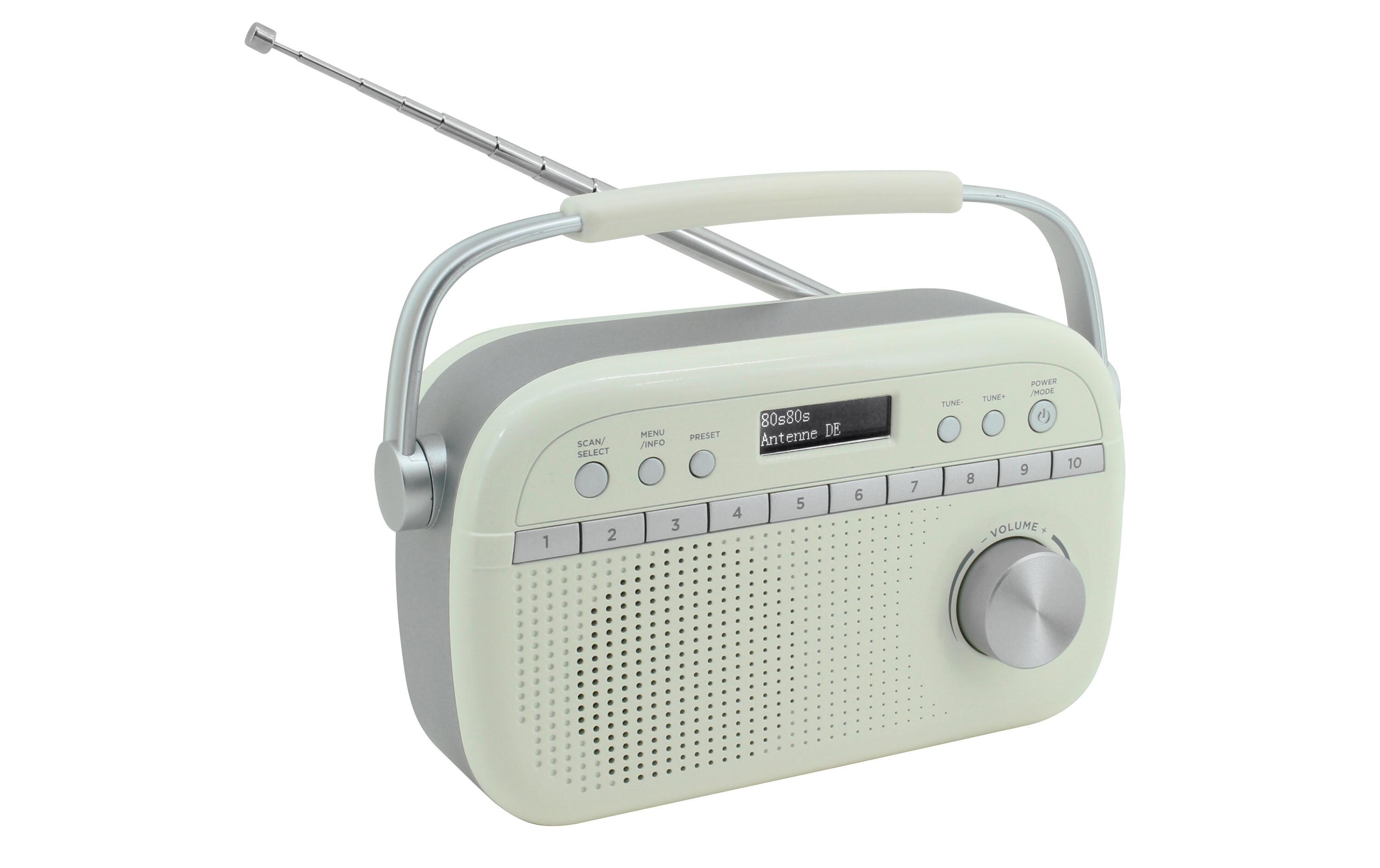 DAB+ Radio DAB280BE BeigeDigitalradio mir Senderspeicher und Kopfhörerbuchse