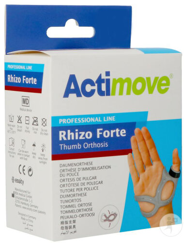 Actimove Rhizo Forte Droite L Noir 1 Pièce