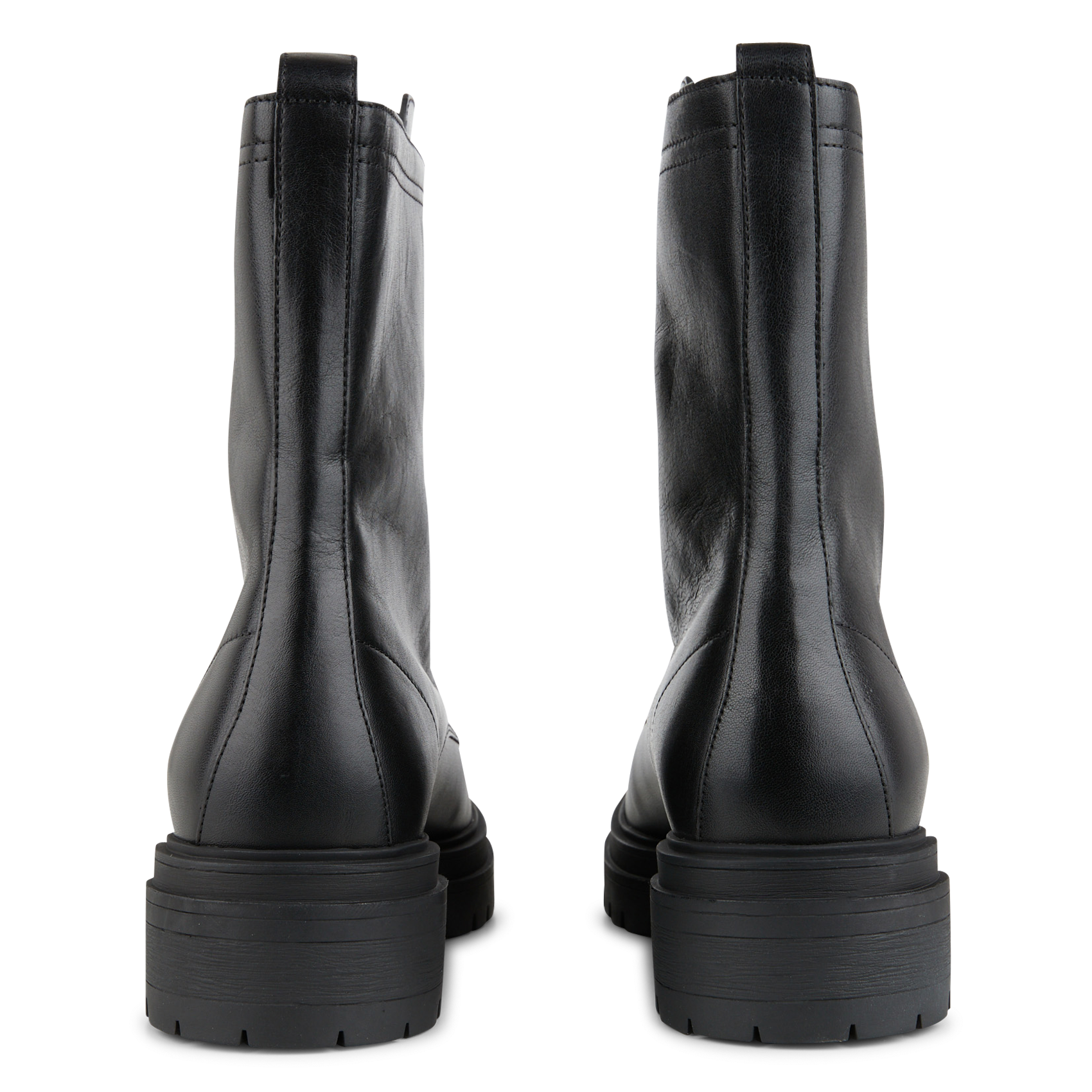 CARL - Bottines à zip en cuir| Noir