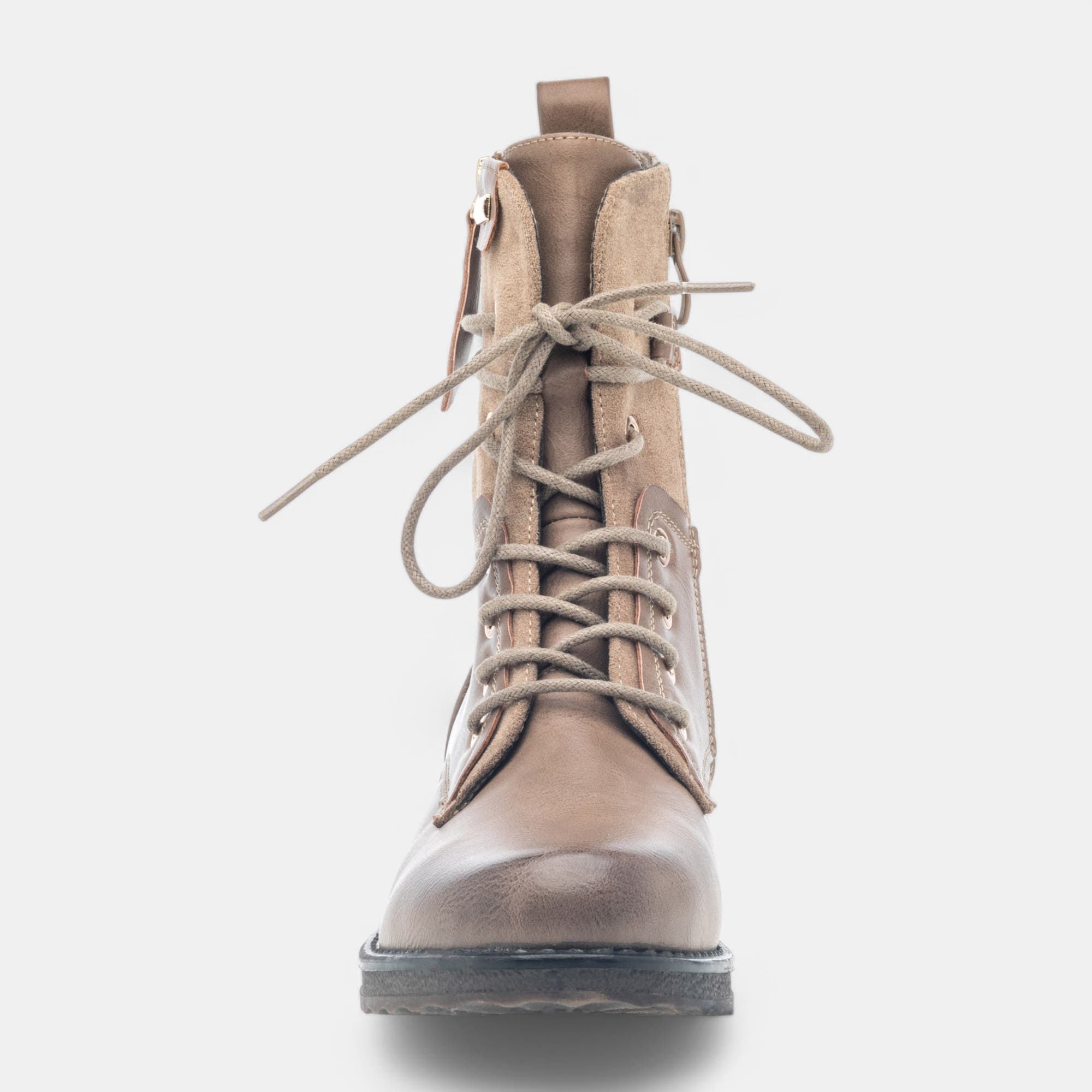 Bottines à lacets Femme taupe