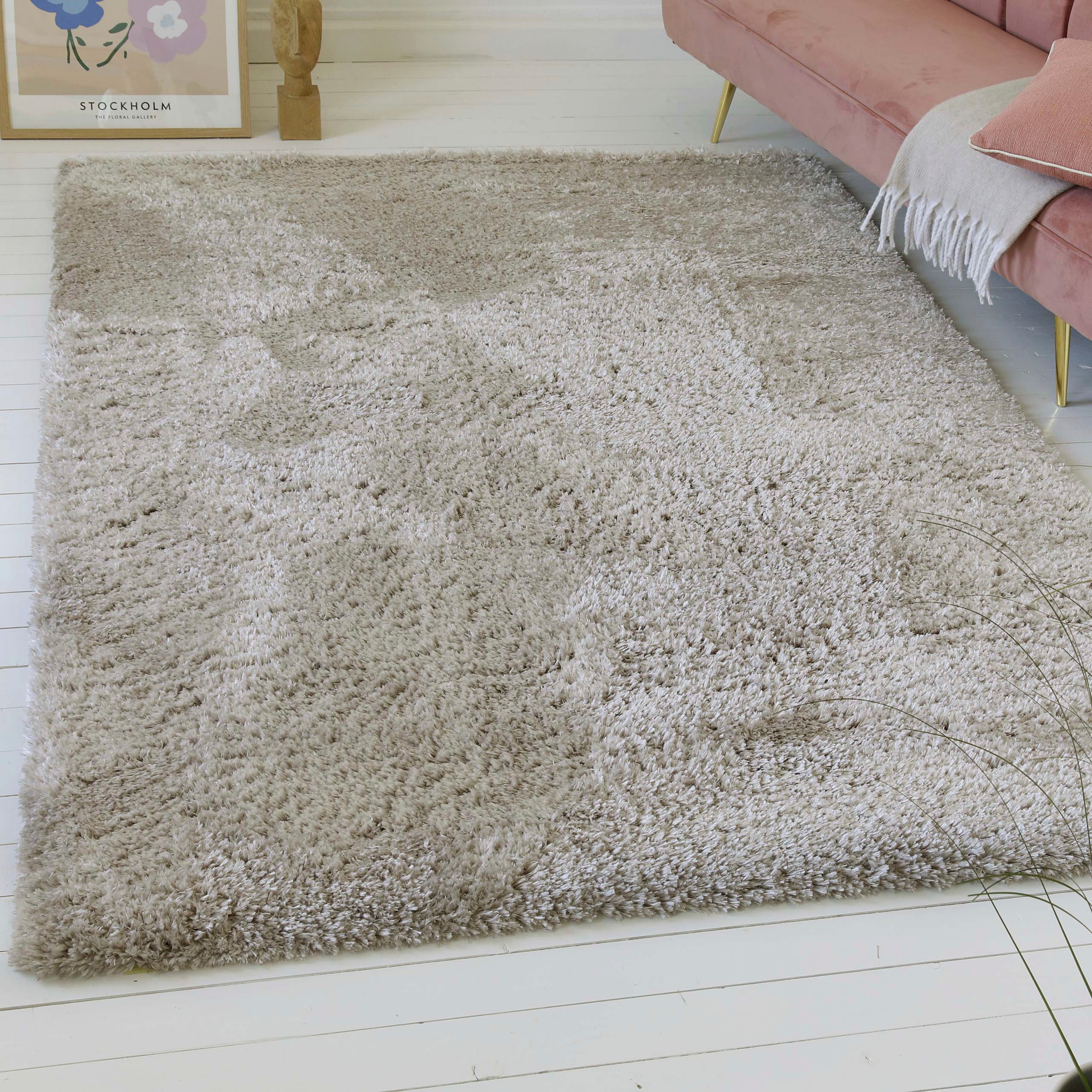 GOODproduct Hochflor-Teppich »Saul« rechteckig 50 mm Höhe dichter weicher Langflor, mit Glanz, Shaggy, uni farben, Wohnzimmer