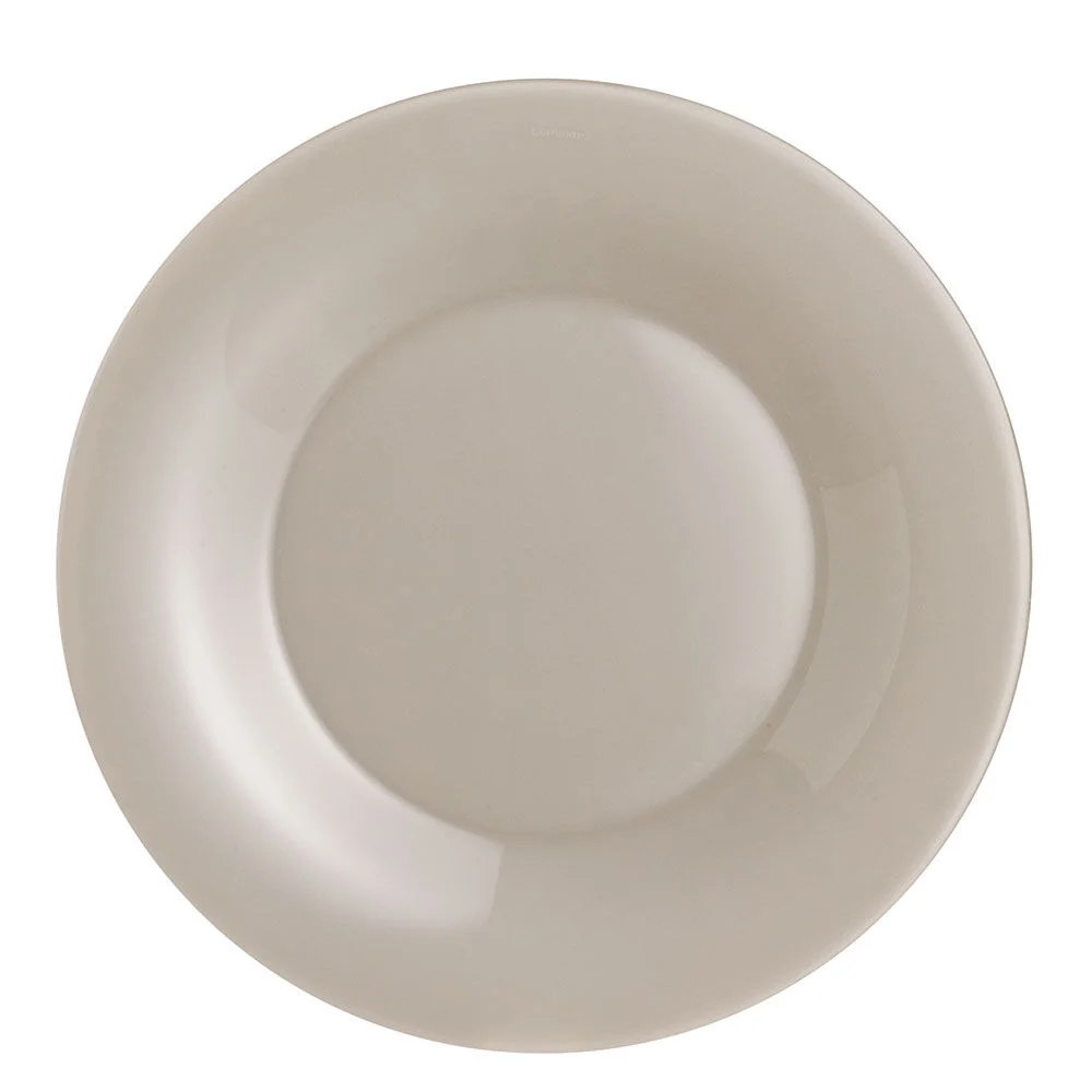 Assiette à dessert ronde Luminarc taupe Zana