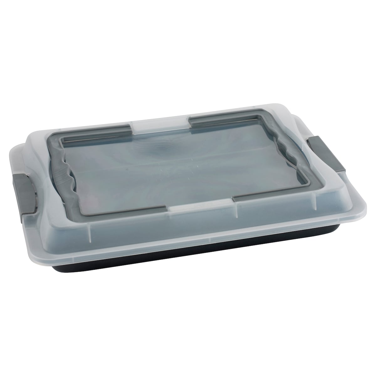 Funktion w/lid Frying dish 42 x 29 cm Grey