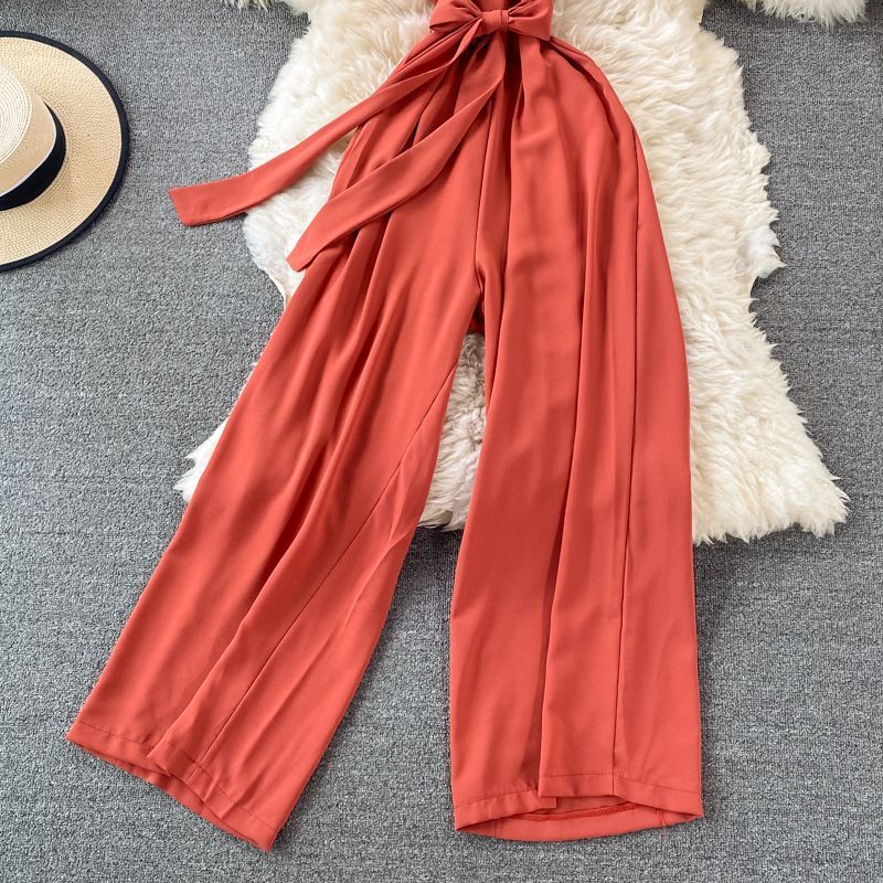 Yearnin - Mouwloze jumpsuit met sjerp