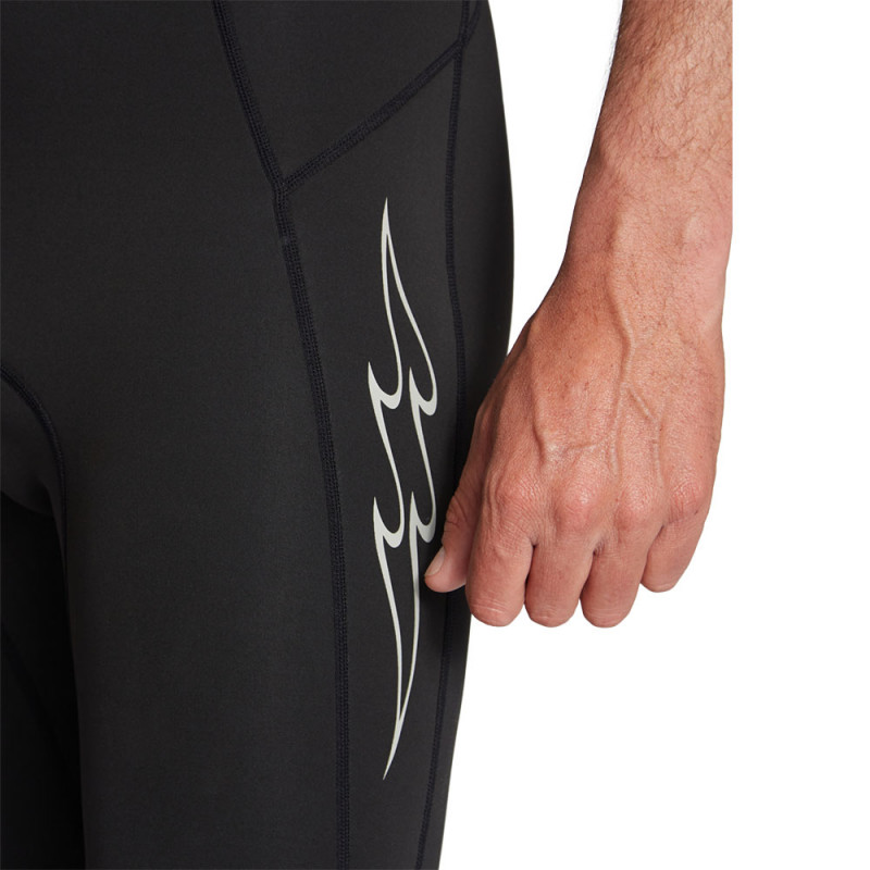SHORTY BILLABONG ABSOLUTE 2/2 BACKZIP MANCHES COURTES NOIR