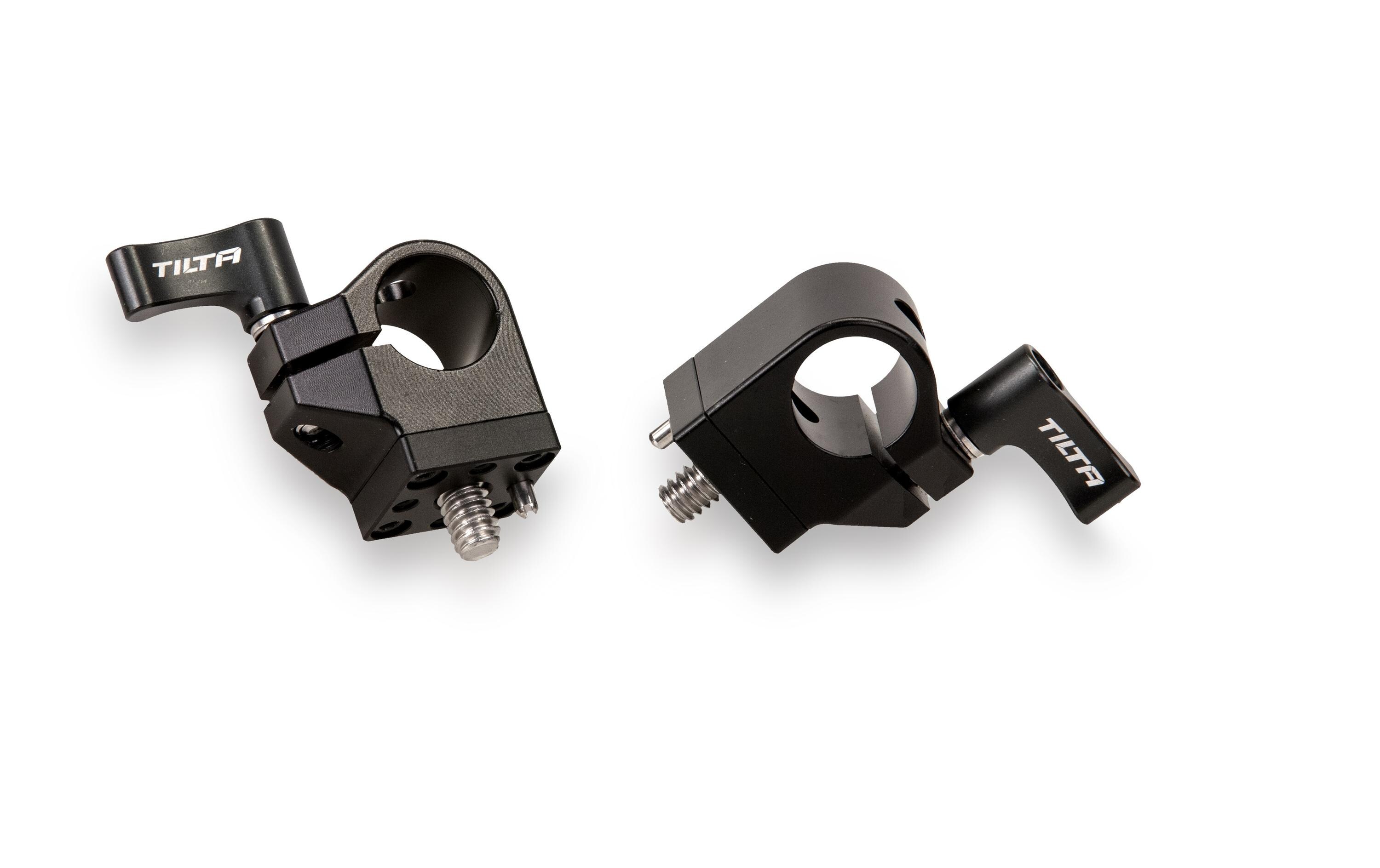 15 mm Single Rod Holder for Sony FX6 (pair)Paar 15-mm-Einzelrutenhalter, die an der Multifunktionsplatte für Sony FX6 befestigt werden
