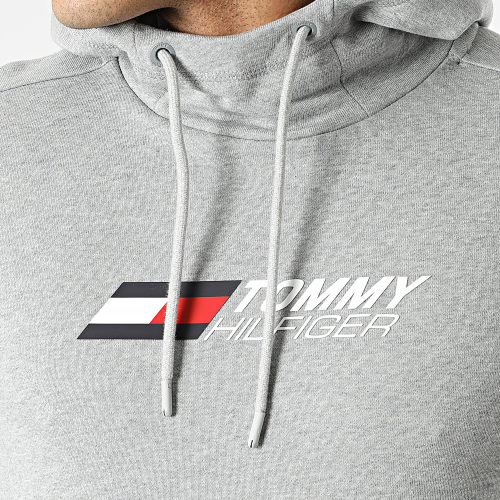 Sweat Capuche Essential Logo Terry 1270 Gris Chiné