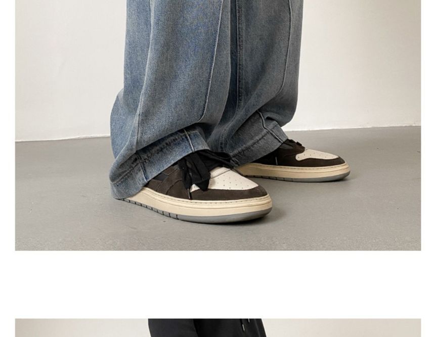 GRAYCIOUS - Losse jeans met middelhoge taille en gewassen naden aan de voorkant