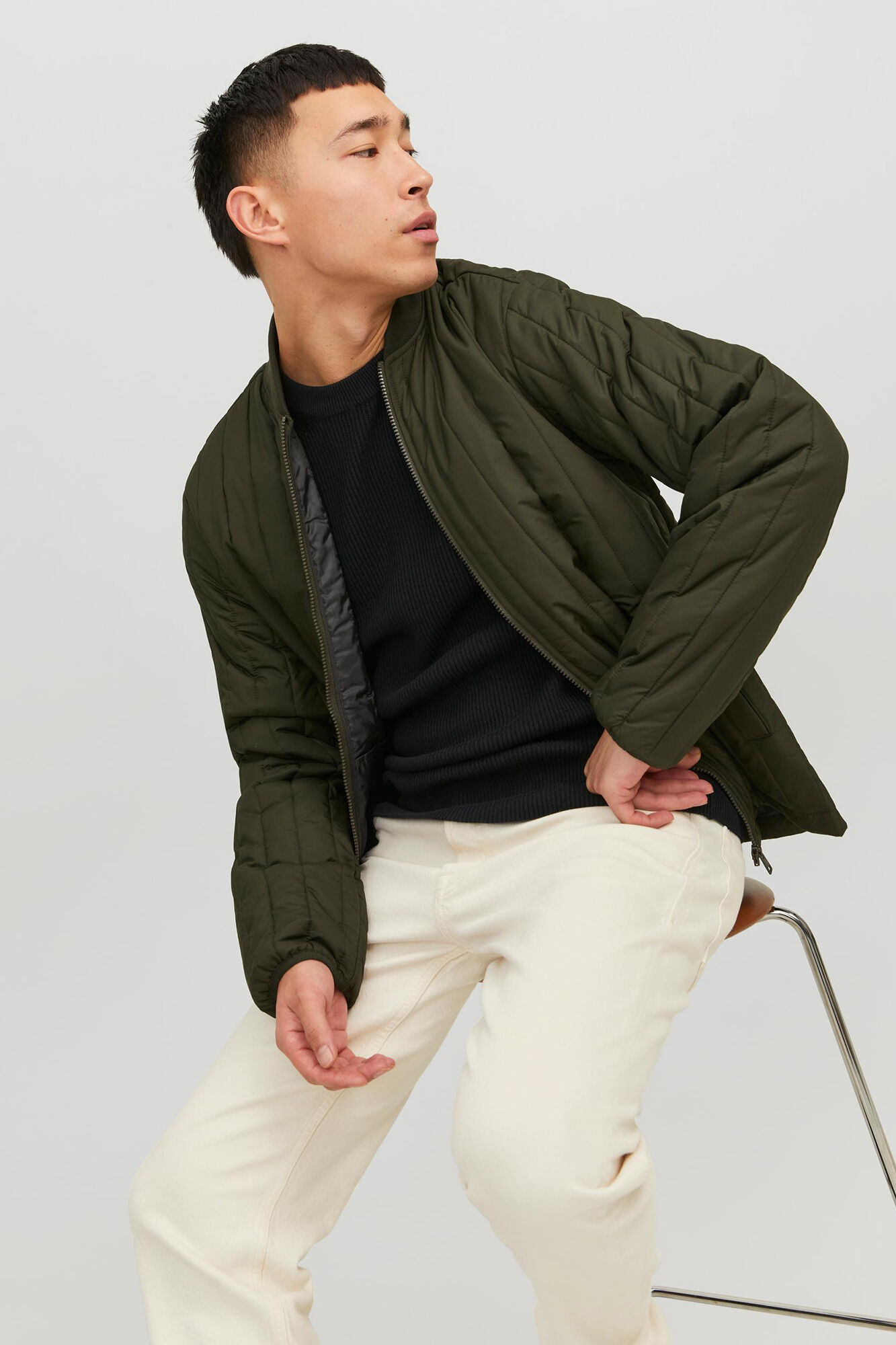 Jaqueta bomber acolchoada