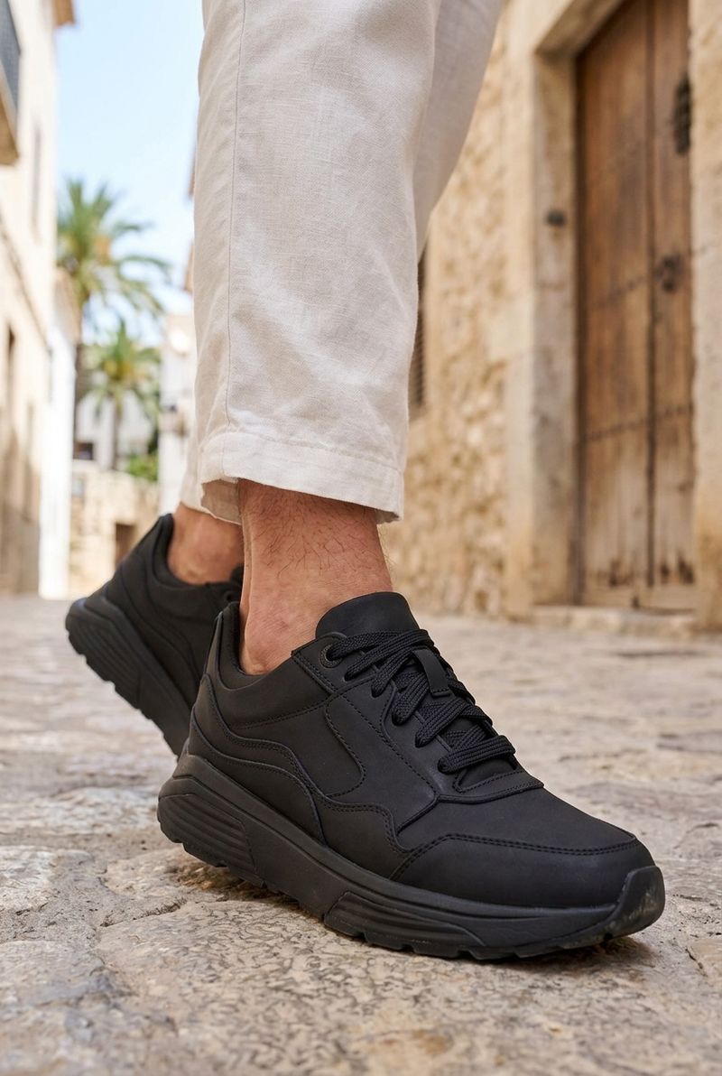 Xsensible Golden Gate Stretchwalker Sneakers Zwart Heren