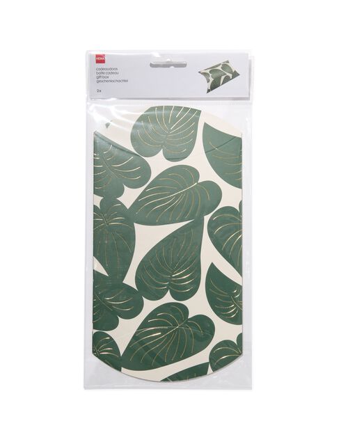 2 boîtes cadeau à assembler en carton 15x13 feuilles