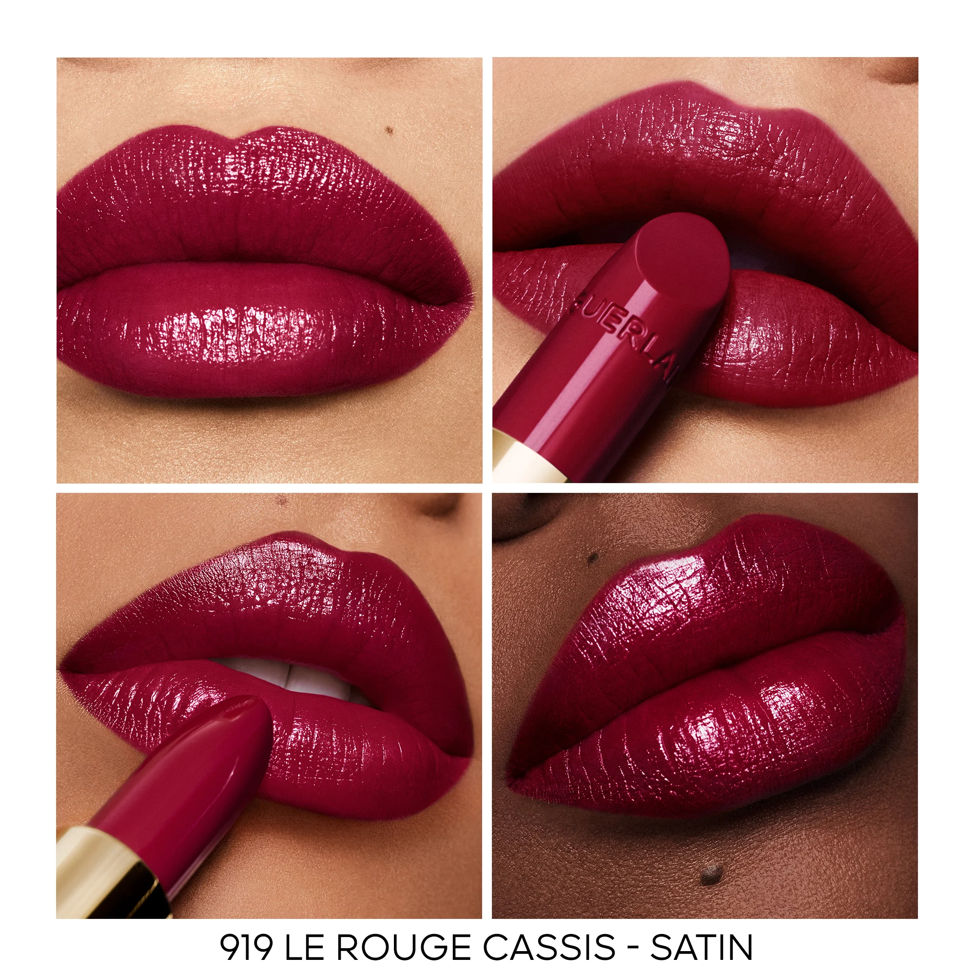 ROUGE G La recharge - Le rouge à lèvres soin personnalisable |- 919 LE ROUGE CASSIS - SATIN