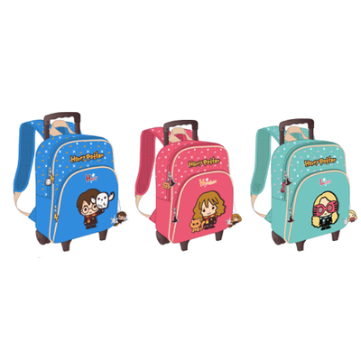 Sac à dos maternelle à roulettes Harry Potter Chibi - 1 compartiment - différents modèles disponibles - Kid'Abord