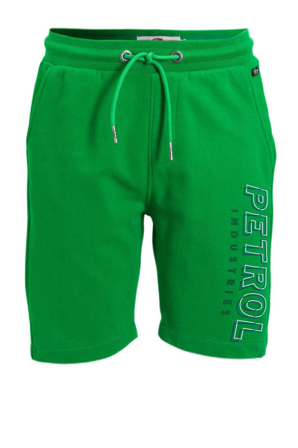 Petrol Industries sweatshort met logo grasgroen