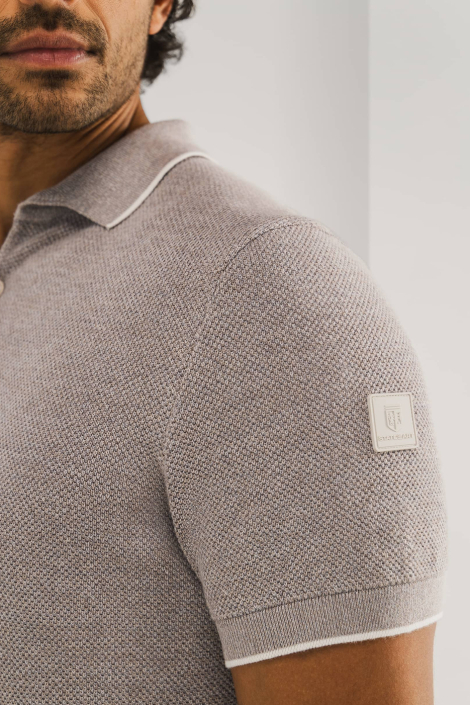State of Art beige heren polo